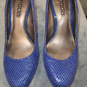Moda Spana Blue Heel, Size 9